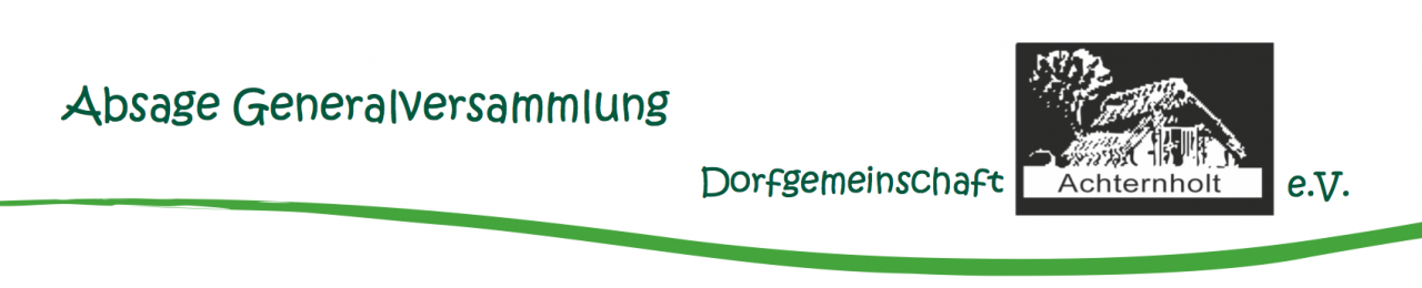 Absage Generalversammlung